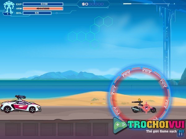 game Dua xe robot bien hinh 2 Robo racing 2