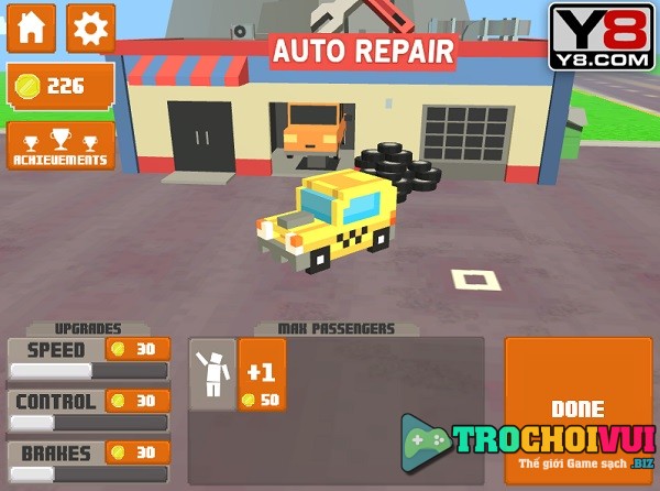 game Taxi thanh pho 3D cho khach