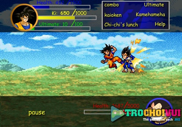 game Goku vs Vegeta rpg online