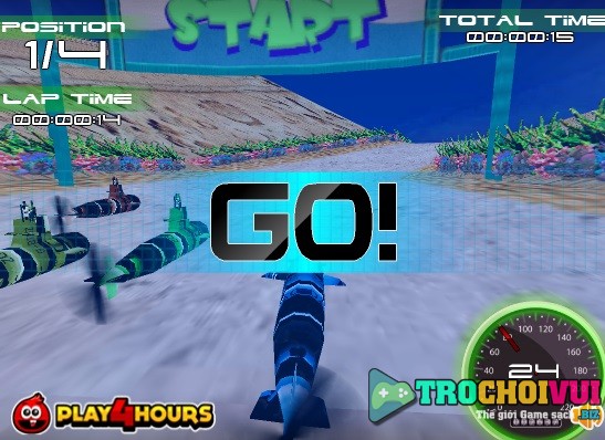 game Dua tau ngam submarine 3d racing