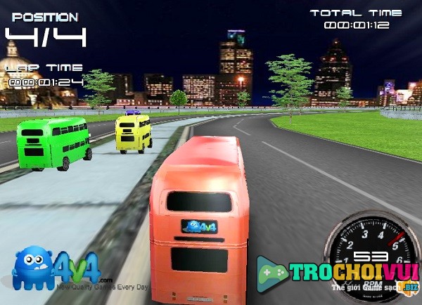game Dua xe buyt 2 tang 3d online offline