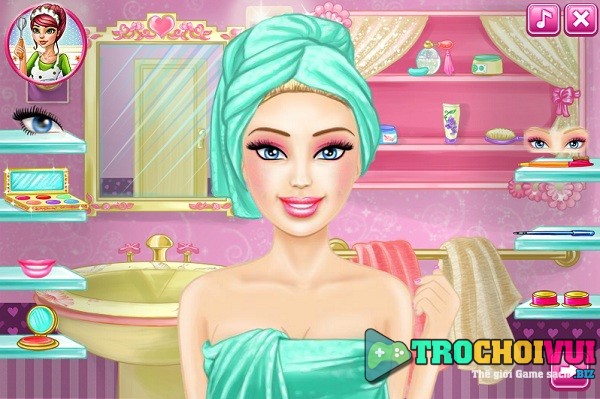 game Trang diem Barbie hinh anh 2