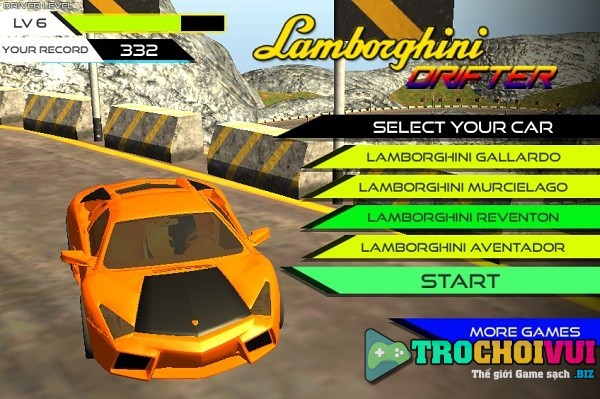 game Sieu xe Lamborghini 3d